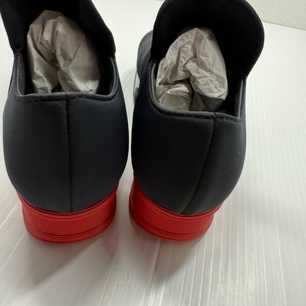 iRi Black Red Neoprene Sneakers Low Top Shoes NIB Designer Women's 8 Waterproof - Picture 8 of 11